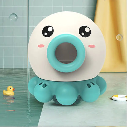 Jouet de bain en forme de pieuvre pour bébé, coloré et interactif, idéal pour l'éveil et le plaisir à l'heure du bain.