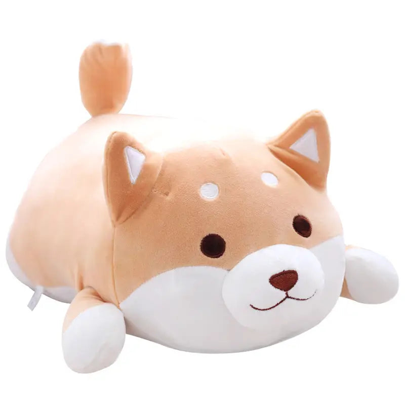 Peluche Shiba Inu adorable et doux pour enfants, parfait compagnon câlin et ajout mignon à la chambre.